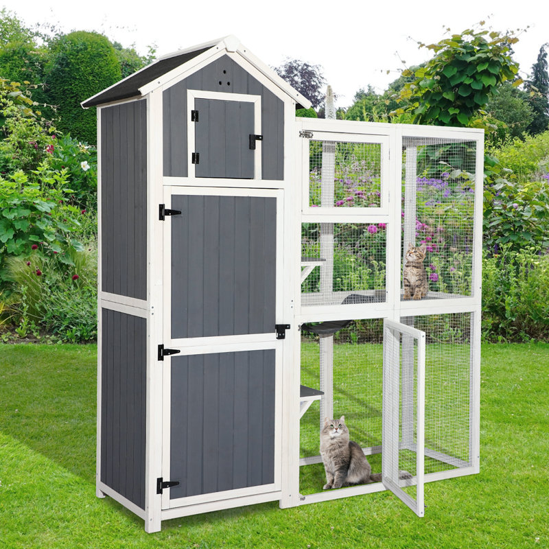 GIODIR Wooden Outdoor Cat House Wayfair